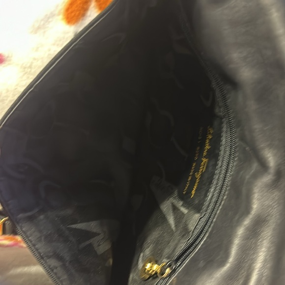 Authentic Salvatore Ferragamo Crossbody Black Canvas Bag - Picture 5 of 5